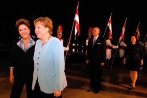 Präsidentin Dihna Rousseff und Bundeskanzlerin Angela Merkel