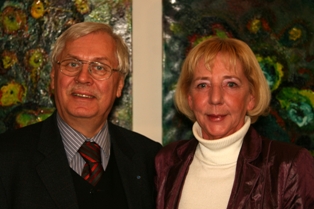 Hannelore Eckert mit Siegfried Helias, Vorsitzender der City-Stiftung Berlin